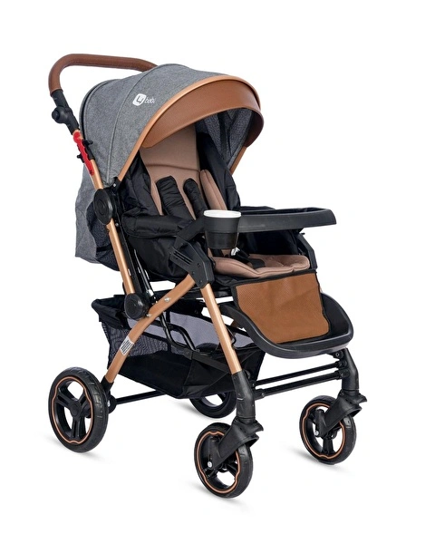 4 Baby AB350 Active plus Gold Çift yönlü Bebek Arabası Gri