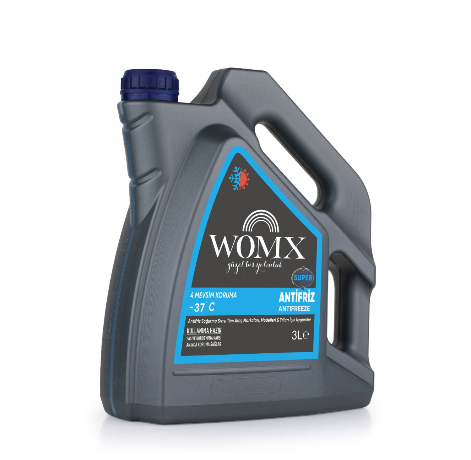 WOMX Super Mavi -37 Antifiriz 3 LT